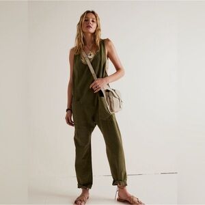 Free People Olive Green Jumpsuit